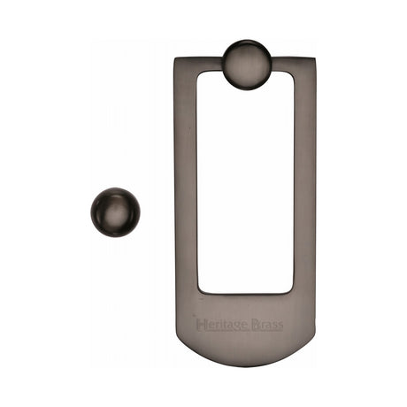 This is an image of a Heritage Brass - Door Knocker Matt Bronze finish, k1320-mb that is available to order from Trade Door Handles in Kendal.