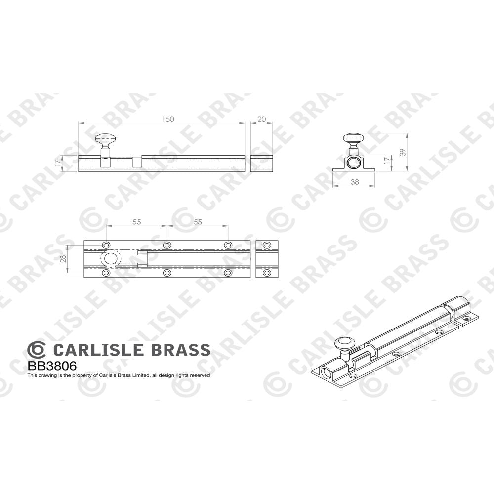 This image is a line drwaing of a Carlisle Brass - Casement Fastener Reversible - Satin Brass available to order from Trade Door Handles in Kendal