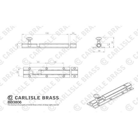 This image is a line drwaing of a Carlisle Brass - Casement Fastener Reversible - Polished Brass available to order from Trade Door Handles in Kendal