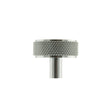 High quality image of Millhouse Brass Hargreaves Disc Knurled Cabinet Knob Concealed Fix - Pol. Chrome | Sku. mhck1935pc | available to order from Trade Door Handles in Kendal.