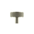 High quality image of Millhouse Brass Hargreaves Disc Knurled Cabinet Knob Concealed Fix - Sat. Nickel | Sku. mhck1935sn | available to order from Trade Door Handles in Kendal.