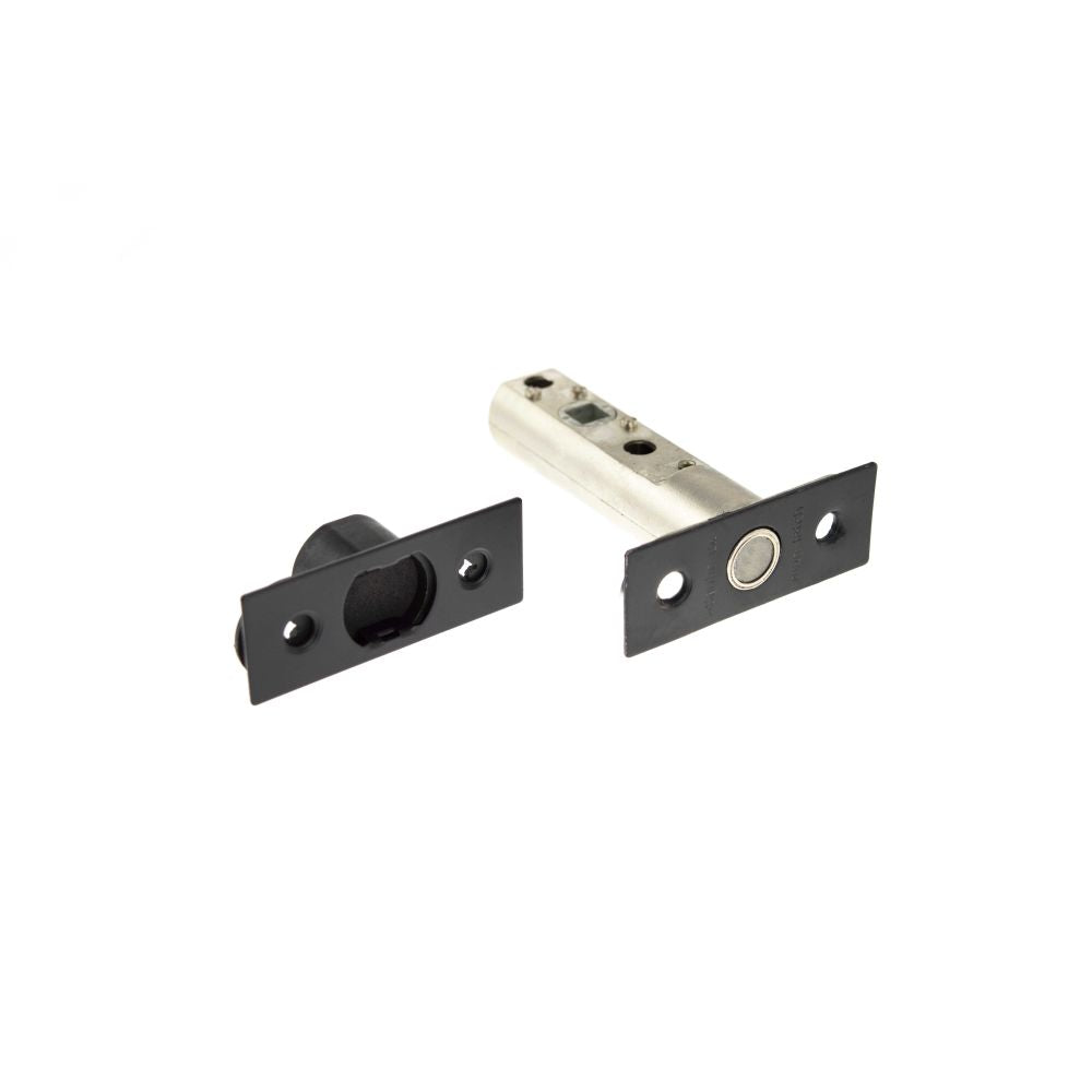 This is an image of Atlantic Magnetic Latch 3" - Matt Black available to order from Trade Door Handles.