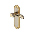 This is an image of a Heritage Brass - Door Handle Lever Latch Lisboa Design Jupiter Finish, mm992-jp that is available to order from Trade Door Handles in Kendal.