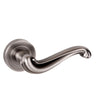 High quality image of Old English Colchester Lever on Round Rose - Matt Gun Metal | Sku. oe177mbn | available to order from Trade Door Handles in Kendal.