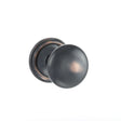 This is an image of Old English Harrogate Solid Brass Mushroom Mortice Knob on Concealed Fix Rose - available to order from Trade Door Handles.