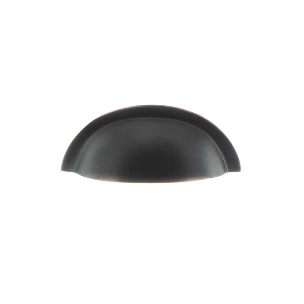 High quality image of Old English Winchester Solid Brass Cabinet Cup Pull Concealed Fix - Ant. Copper | Sku. oec1176ac | available to order from Trade Door Handles in Kendal.