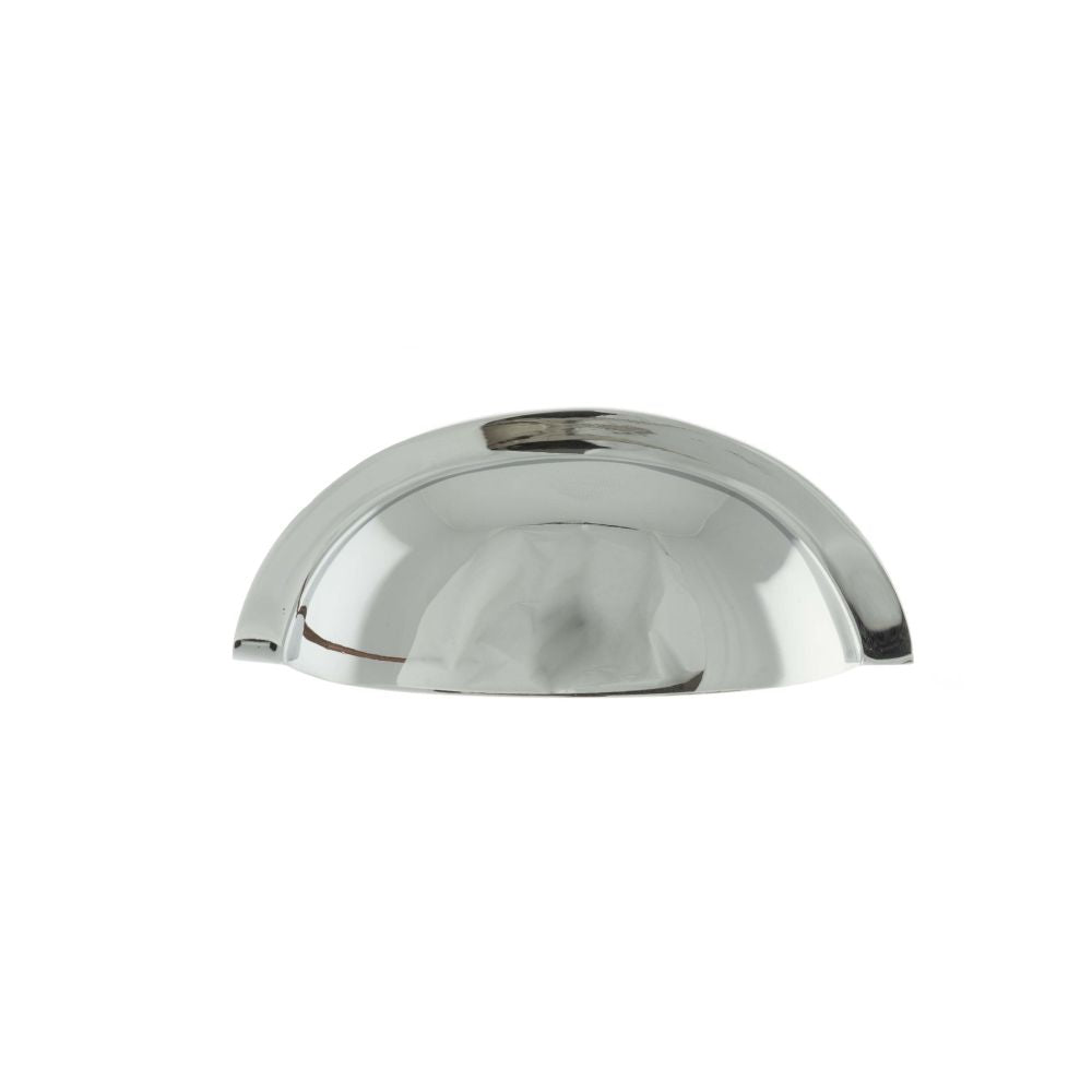 High quality image of Old English Winchester Solid Brass Cabinet Cup Pull Concealed Fix - Pol. Chrome | Sku. oec1176pc available to order from Trade Door Handles in Kendal.