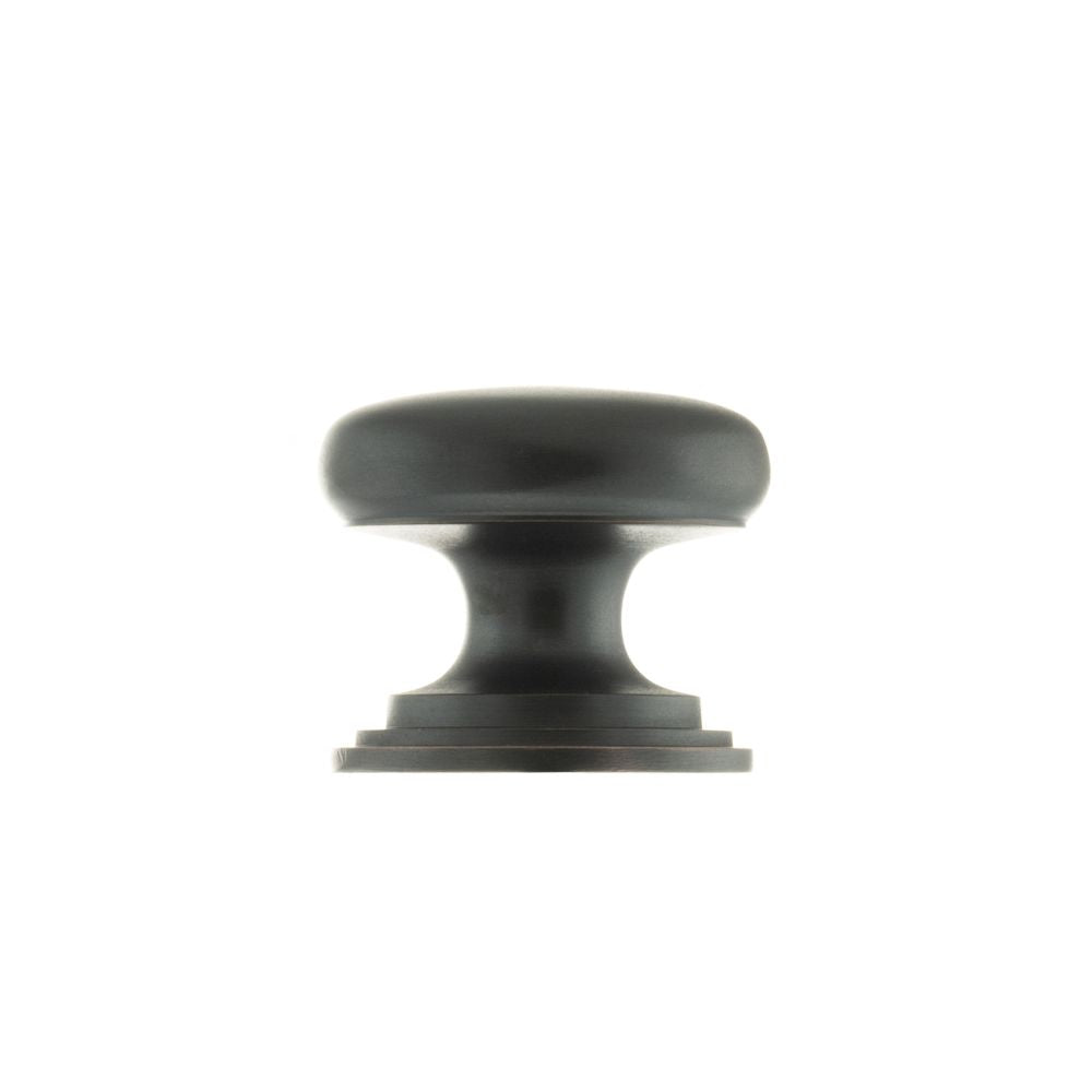 High quality image of Old English Lincoln Solid Brass Cabinet Knob 32mm Concealed Fix - Ant. Copper | Sku. oec1232ac | available to order from Trade Door Handles in Kendal.