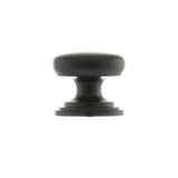High quality image of Old English Lincoln Solid Brass Cabinet Knob 32mm Concealed Fix - Matt Black | Sku. oec1232mb available to order from Trade Door Handles in Kendal.
