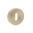 This is an image of Old English Key Escutcheon - Matt Antique Brass available to order from Trade Door Handles.