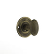 This is an image of Old English Solid Brass Oval WC Turn and Release - Matt Antique Brass available to order from Trade Door Handles.