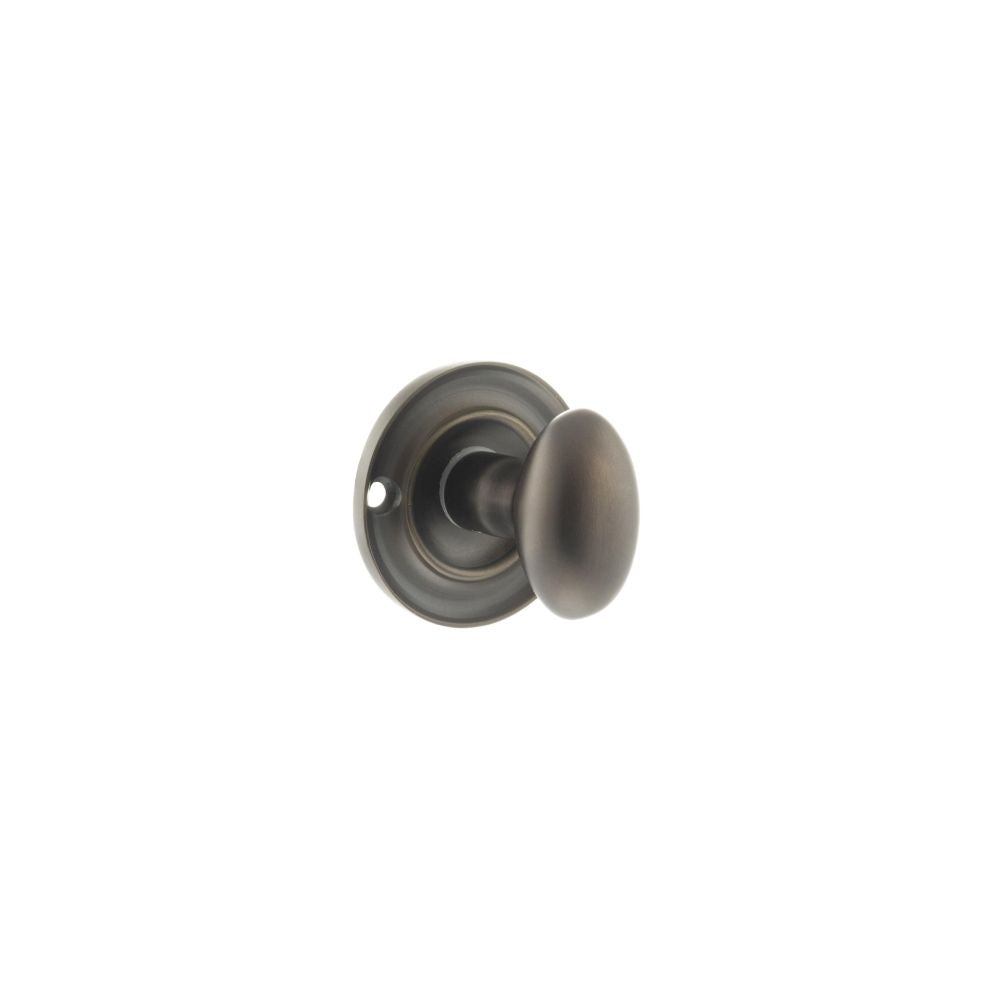 High quality image of Old English Solid Brass Oval WC Turn and Release - Urban Dark Bronze | Sku. oeowcudb available to order from Trade Door Handles in Kendal.