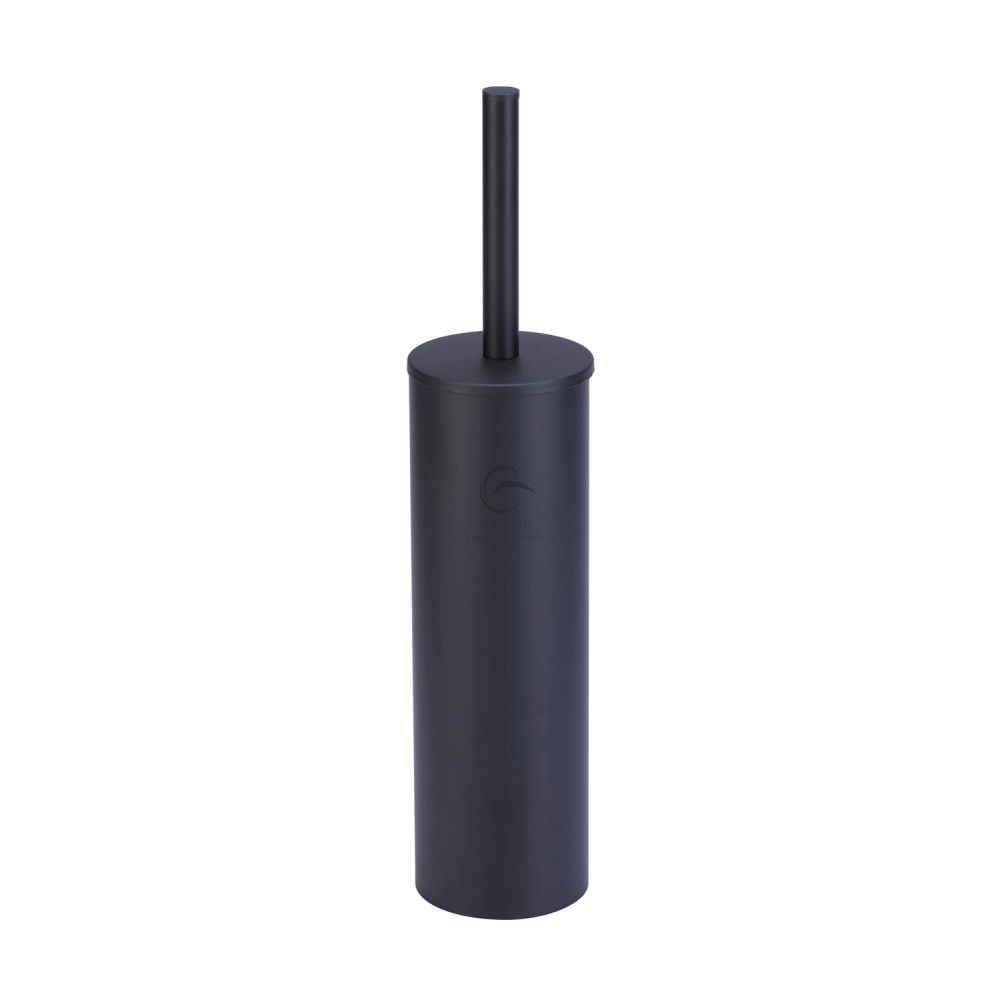 This is an image of a M.Marcus - Standing toilet brush holder Matt Black Finish, br-brush-blk that is available to order from Trade Door Handles in Kendal.