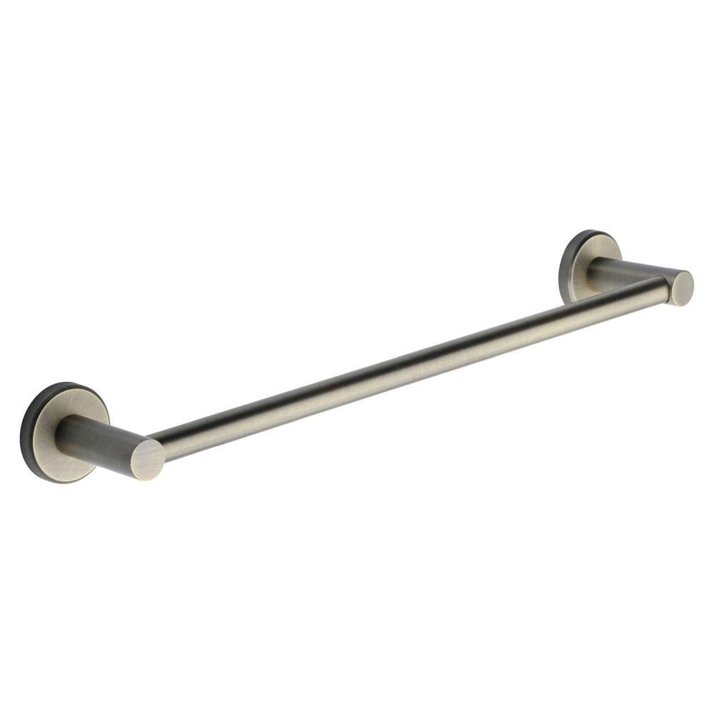 This is an image of a M.Marcus - Single towel rail 45cm Matt Antique Finish, oxf-towel-45-ma that is available to order from Trade Door Handles in Kendal.