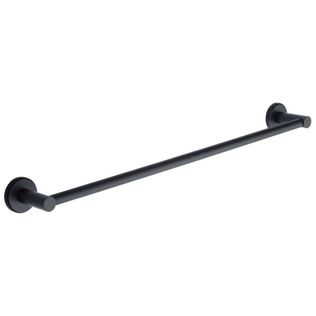 This is an image of a M.Marcus - Single towel rail 60cm Matt Black Finish, oxf-towel-60-bl that is available to order from Trade Door Handles in Kendal.