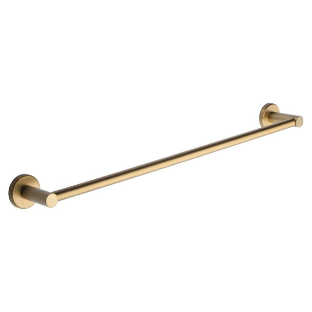 This is an image of a M.Marcus - Single towel rail 60cm Satin Brass Finish, oxf-towel-60-sb that is available to order from Trade Door Handles in Kendal.