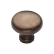 This is an image of a M.Marcus - Bronze Rustic Cabinet Knob Round Design 32mm, rbl117-32 that is available to order from Trade Door Handles in Kendal.