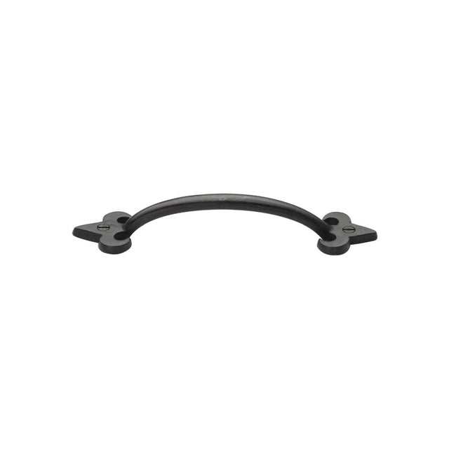 This is an image of a M.Marcus - Rustic Dark Bronze Cabinet Pull Fleur-de-lys Design 102mm, rdb1092-102 that is available to order from Trade Door Handles in Kendal.