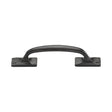 This is an image of a M.Marcus - Rustic Dark Bronze Cabinet Pull Offset Design 159mm, rdb1145-159 that is available to order from Trade Door Handles in Kendal.