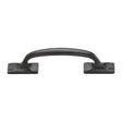 This is an image of a M.Marcus - Rustic Dark Bronze Cabinet Pull Offset Design 210mm, rdb1145-210 that is available to order from Trade Door Handles in Kendal.