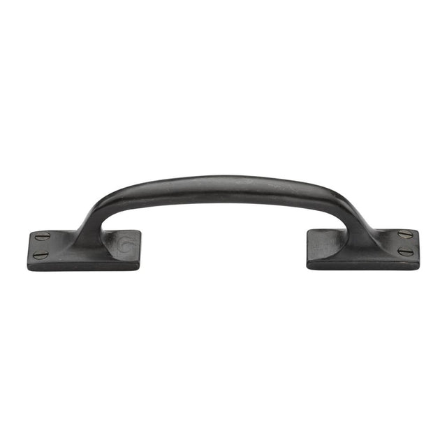 This is an image of a M.Marcus - Rustic Dark Bronze Cabinet Pull Offset Design 210mm, rdb1145-210 that is available to order from Trade Door Handles in Kendal.