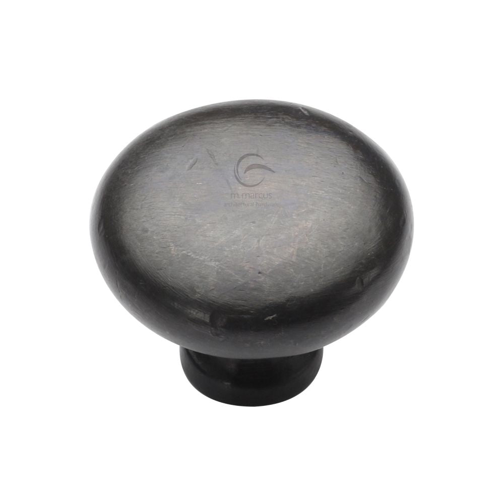 This is an image of a M.Marcus - Rustic Dark Bronze Cabinet Knob Round Design 38mm, rdb117-38 that is available to order from Trade Door Handles in Kendal.