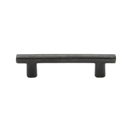 This is an image of a M.Marcus - Rustic Dark Bronze Cabinet Pull Round T-Bar Design 96mm CTC, rdb361-96 that is available to order from Trade Door Handles in Kendal.