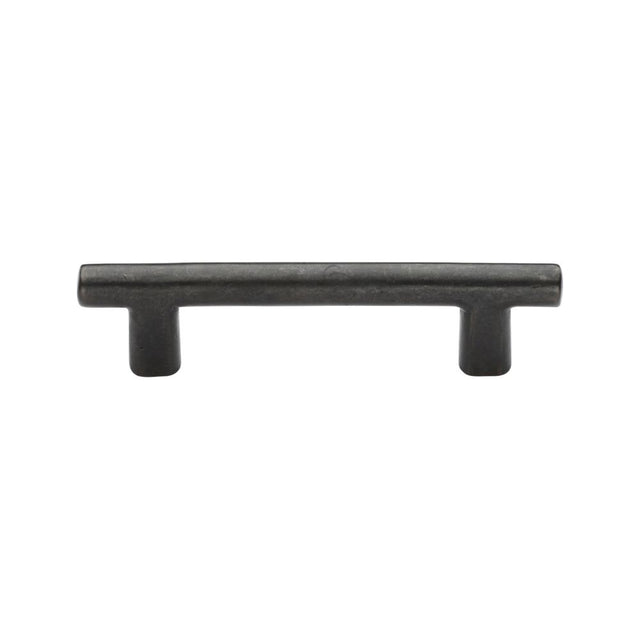 This is an image of a M.Marcus - Rustic Dark Bronze Cabinet Pull Round T-Bar Design 96mm CTC, rdb361-96 that is available to order from Trade Door Handles in Kendal.