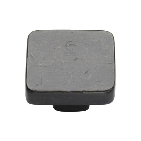 This is an image of a M.Marcus - Rustic Dark Bronze Cabinet Knob Square Design 38mm, rdb3674-38 that is available to order from Trade Door Handles in Kendal.