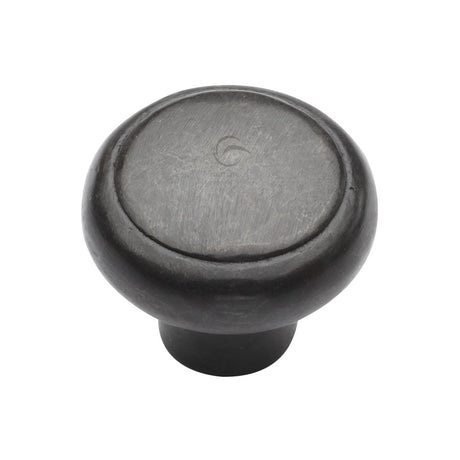 This is an image of a M.Marcus - Rustic Dark Bronze Cabinet Knob Newport Design 38mm, rdb3990-38 that is available to order from Trade Door Handles in Kendal.