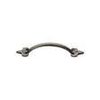 This is an image of a M.Marcus - Rustic Pewter Cabinet Pull Fleur-de-lys Design 106mm, rpw1092-106 that is available to order from Trade Door Handles in Kendal.