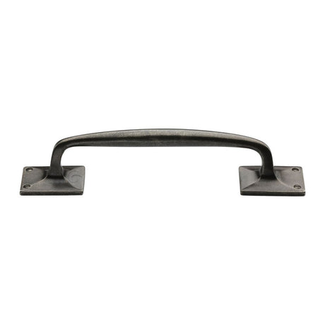 This is an image of a M.Marcus - Rustic Pewter Cabinet Pull Offset Design 210mm, rpw1145-210 that is available to order from Trade Door Handles in Kendal.