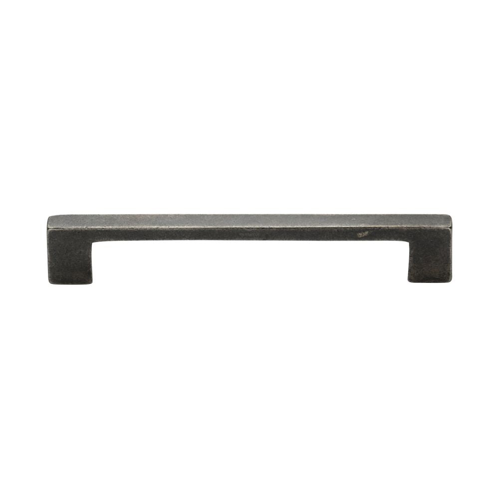 This is an image of a M.Marcus - Rustic Pewter Cabinet Pull Metro Design 160mm CTC, rpw337-160 that is available to order from Trade Door Handles in Kendal.