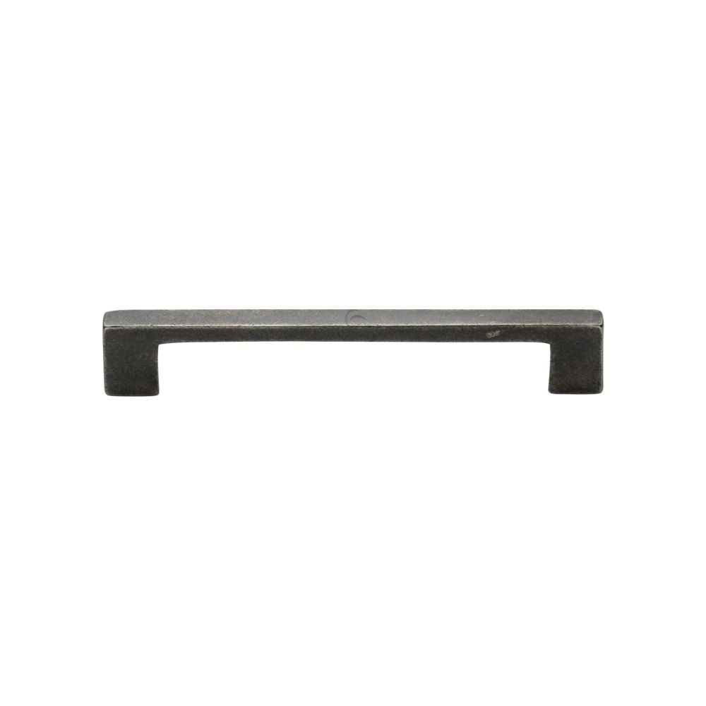 This is an image of a M.Marcus - Rustic Pewter Cabinet Pull Metro Design 96mm CTC, rpw337-96 that is available to order from Trade Door Handles in Kendal.