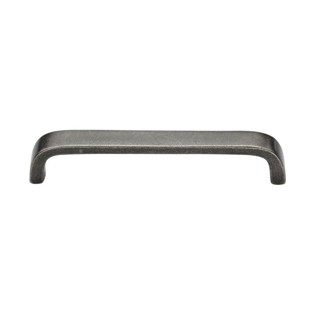 This is an image of a M.Marcus - Rustic Dark Rustic Pewter Cabinet Pull D Shaped 160mm CTC, rpw341-160 that is available to order from Trade Door Handles in Kendal.