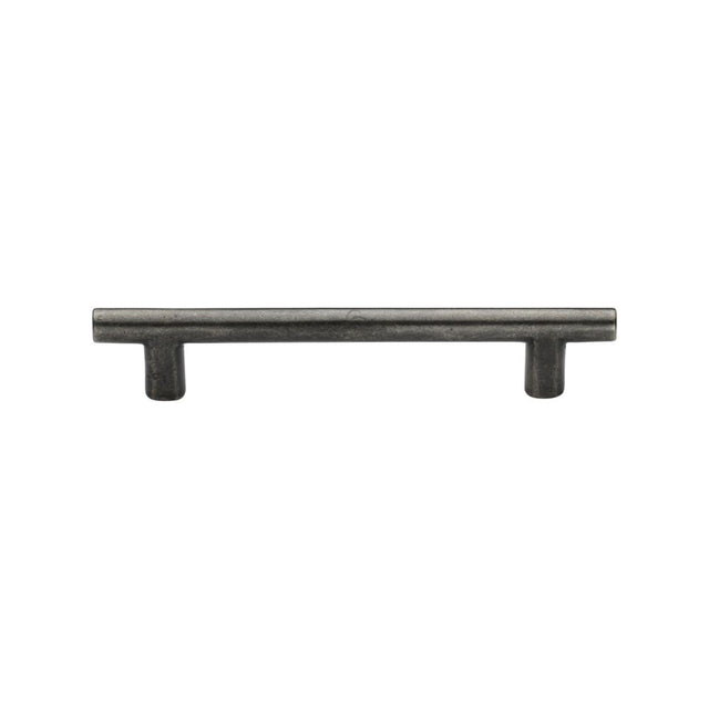 This is an image of a M.Marcus - Rustic Pewter Cabinet Pull Round T-Bar Design 96mm CTC, rpw361-96 that is available to order from Trade Door Handles in Kendal.