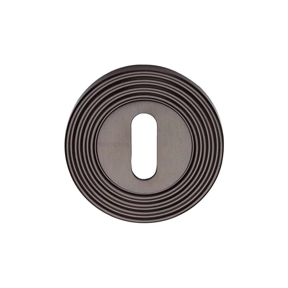 High quality image of Heritage Brass - Key Escutcheon Matt Bronze Finish | Sku. rr4000-mb | Trade Door Handles, Kendal.