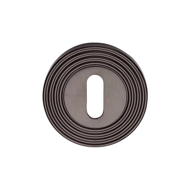 High quality image of Heritage Brass - Key Escutcheon Matt Bronze Finish | Sku. rr4000-mb | Trade Door Handles, Kendal.