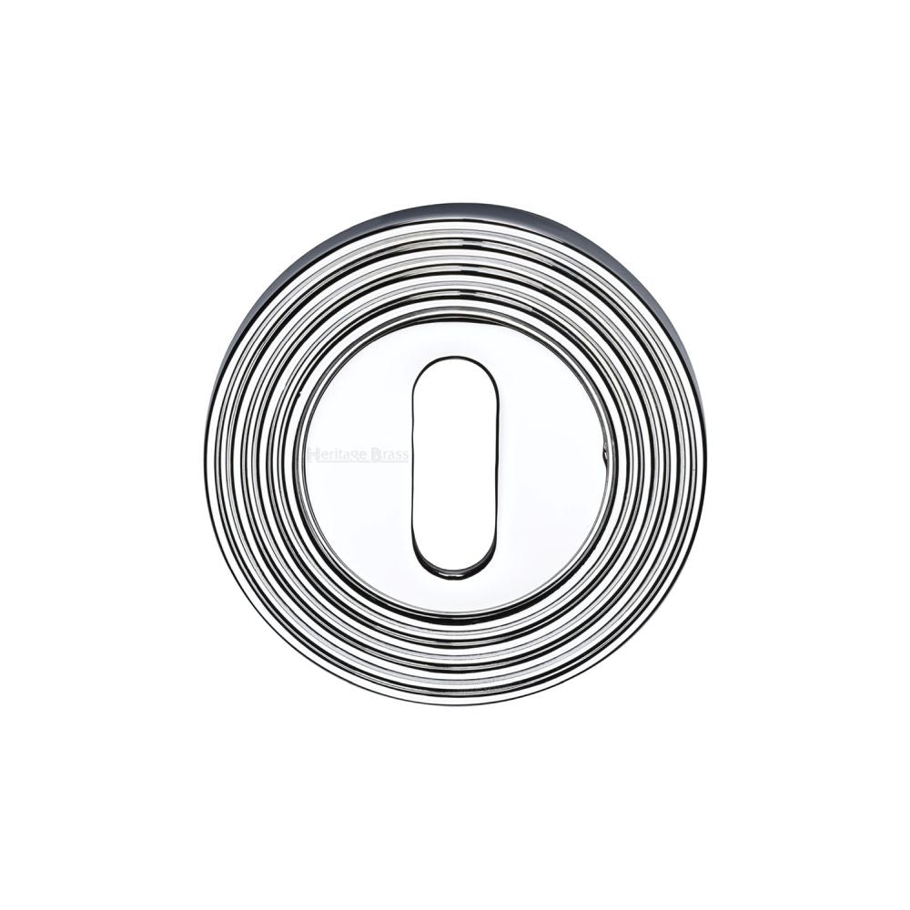High quality image of Heritage Brass - Key Escutcheon Polished Chrome Finish | Sku. rr4000-pc | Trade Door Handles, Kendal.