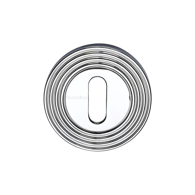 High quality image of Heritage Brass - Key Escutcheon Polished Chrome Finish | Sku. rr4000-pc | Trade Door Handles, Kendal.