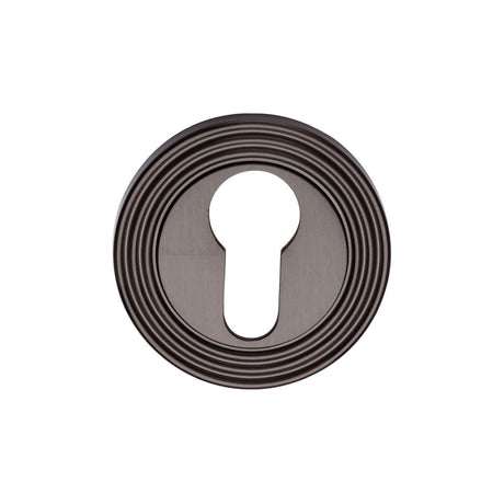 High quality image of Heritage Brass - Euro Profile Cylinder Escutcheon Matt Bronze Finish | Sku. rr4020-mb | Trade Door Handles, Kendal.