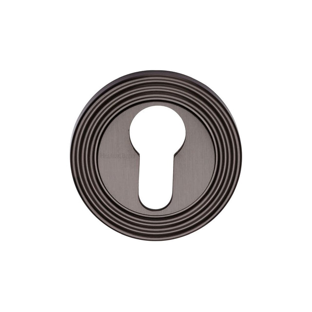 High quality image of Heritage Brass - Euro Profile Cylinder Escutcheon Matt Bronze Finish | Sku. rr4020-mb | Trade Door Handles, Kendal.