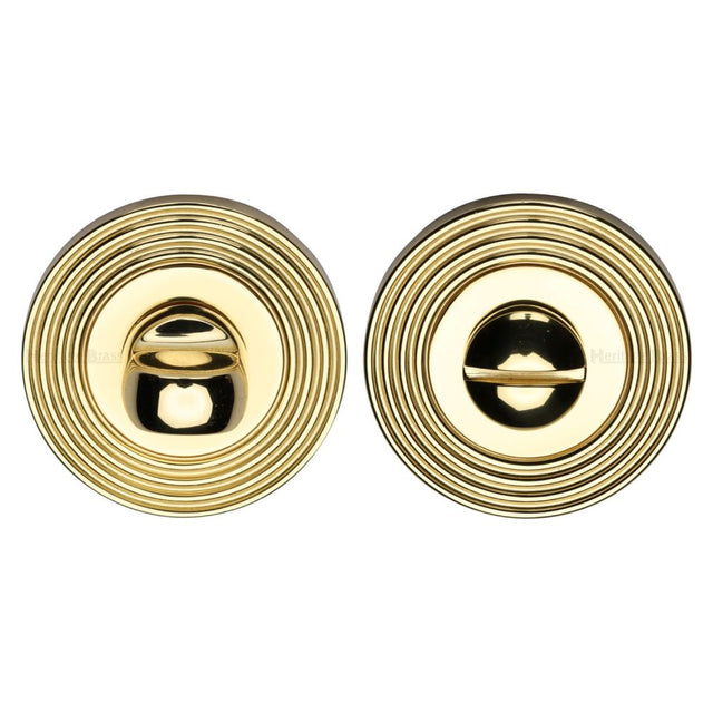 High quality image of Heritage Brass - Thumbturn & Emergency Release Polished Brass Finish | Sku. rr4049-pb | Trade Door Handles, Kendal.