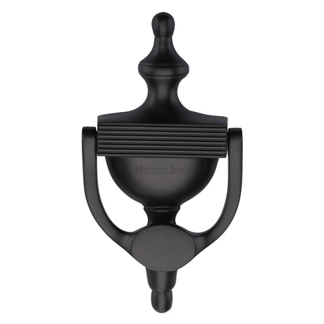 This is an image of a Heritage Brass - Urn Knocker 7 1/4" Matt Bronze finish, rr912-195-mb that is available to order from Trade Door Handles in Kendal.