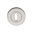 This is an image of a Heritage Brass - Key Escutcheon Polished Nickel Finish, rs2000-pnf that is available to order from Trade Door Handles in Kendal.