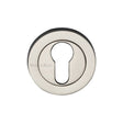 This is an image of a Heritage Brass - Euro Profile Cylinder Escutcheon Polished Nickel Finish, rs2004-pnf that is available to order from Trade Door Handles in Kendal.