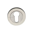 This is an image of a Heritage Brass - Euro Profile Cylinder Escutcheon Satin Nickel Finish, rs2004-sn that is available to order from Trade Door Handles in Kendal.