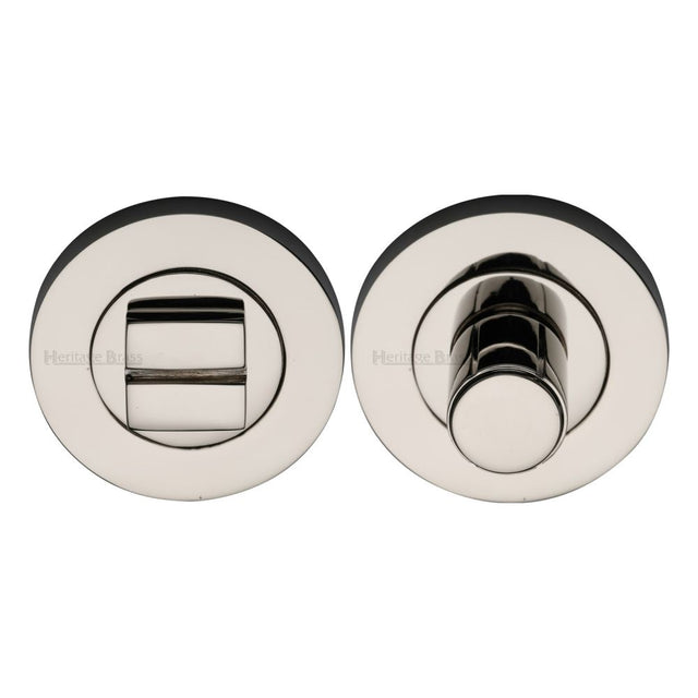 High quality image of Heritage Brass - Thumbturn & Emergency Release Polished Nickel Finish | Sku. rs2030-pnf | Trade Door Handles, Kendal.