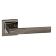 High quality image of STATUS Kansas Lever on Square Rose - Black Nickel | Sku. s24sbn | available to order from Trade Door Handles in Kendal.