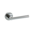 High quality image of STATUS Nebraska Lever on Round Rose - Polished Chrome | Sku. s28rpc | available to order from Trade Door Handles in Kendal.